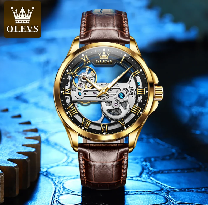 Men's Skeleton Automatic Mechanical Watch ā Stylish Gear