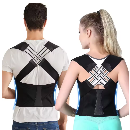 Customizable Posture Correction with Camel Straps for Adults