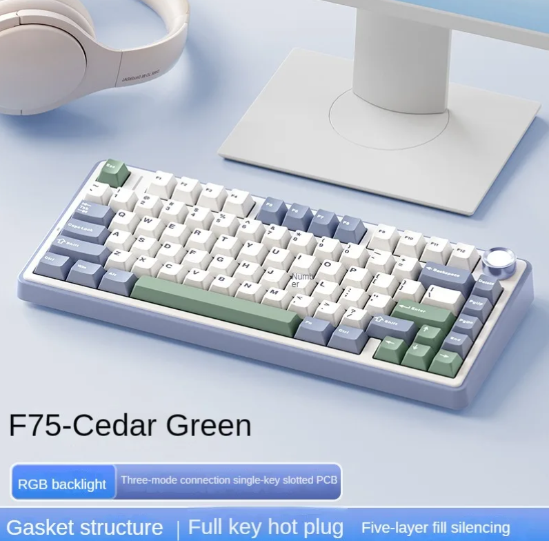 F75 80-Key Mechanical Keyboard - Compact & Responsive